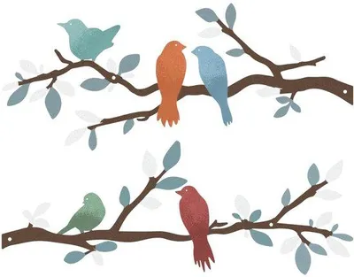 Productafbeelding van Unyqoos® Metalen wanddecoratie met vogelmotieven, set van 2 – geschikt voor binnen- en buitengebruik