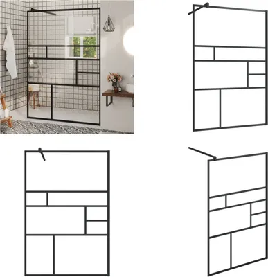 Produktbild von vidaXL Duschwand für Begehbare Dusche mit Klarem ESG Glas 115x195 cm - Duschwand - Duschwände - Begehbare Dusche - Begehbare Duschen
