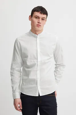 Produktbild von CASUAL FRIDAY CFAnton Herren Hemd Leinenhemd Freizeithemd Stehkragen Regular Fit 55% Leinen, 45% Baumwolle