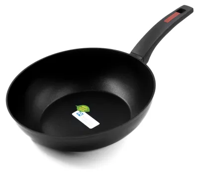 Wokpfanne Induktion 28 cm Antihaftbeschichtung schwarz