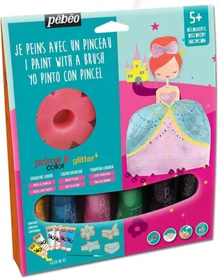 Produktbild von Gouache-Kreativset - Prinzessinnen - 6 x 20 ml