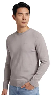 Produktbild von beiger gestrickter Pullover Boss Orange Asac-C normale Passform