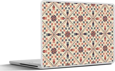 Produktbild von MuchoWow® Laptop Aufkleber Sticker Cover Abstrakt - Blumen - Design 32.5x23.5 cm - Sticker für Laptop - Selbstklebend