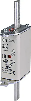 Image de Cartouche fusible NH1C 125A gG ETI 004184215