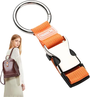 Obrázek produktu pro Popruh na zavazadla – popruh do kufru – bezpečnostní pás na zavazadla – nastavitelný design – šířka 2,5 cm – oranžová barva