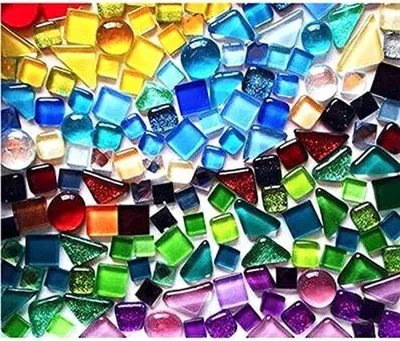 Immagine prodotto di Set creativo per mosaico glitterato in vari colori per progetti fai da te - 200 g