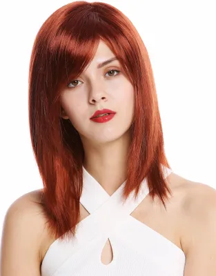Produktbild von WIG ME UP Perücke Mittellang Pony Glatt Rot GFW2472-131