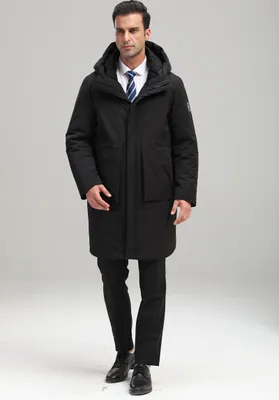 Produktbild von HerrenWinterJacke Quilted Steppjacke Gefüttert Winterjacke,, herren jacke winter, mit 125-144g Entendaunen mit Kapuze L