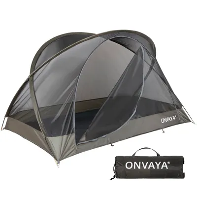 Produktbild von ONVAYA® Insektenschutzzelt ǀ für 2 Personen ǀ einfacher Aufbau ǀ Moskitonetz für Camping, Terrasse oder Park