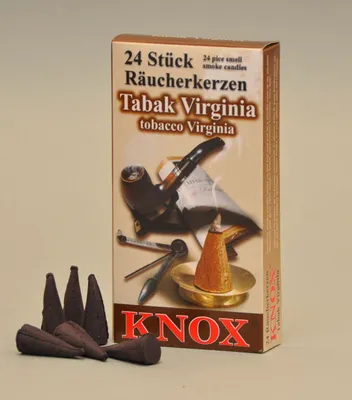 Produktbild von Knox Räucherkerzen - Tabak Virginia 24 Stück