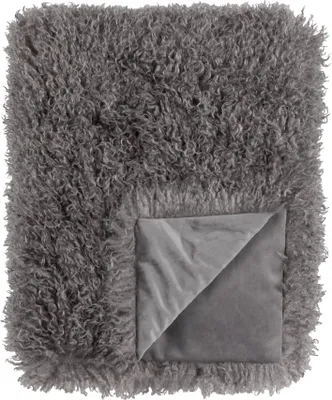 Image de Furn - Couverture « Rowan », Fourrure artificielle RV3655 (130 cm x 175 cm) (gris)