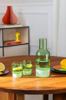 Produktbild von REMEMBER Jill, Karaffe, 1 l, Grün, Borosilikatglas, Rund, 300 °C