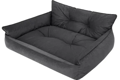 Zdjęcie produktu dla PillowPrim legowisko dla psa legowisko dla psa poduszka pikowana legowisko dla psa materac na sofę legowisko dla psa materac na sofę, XXL - 106x80 cm, grafitowy