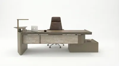 Immagine prodotto di Scrivania moderna da ufficio, set esecutivo, design scrivania per dirigente