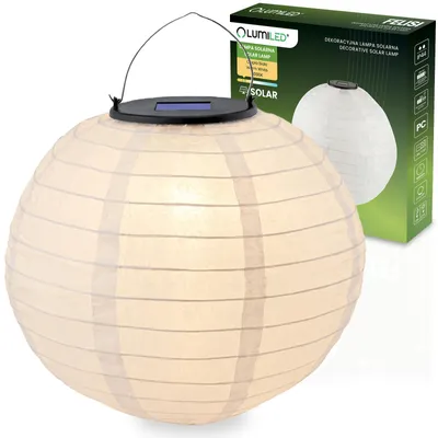 Obrázek produktu pro Solární lampa do zahrady LED FELISI, lucerna Origami, 30 cm, LUMILED