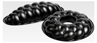 Produktbild von Hefeformen-Set 2-teilig | Hefekranzform 32 cm und Hefezopfform 38 cm aus Blech