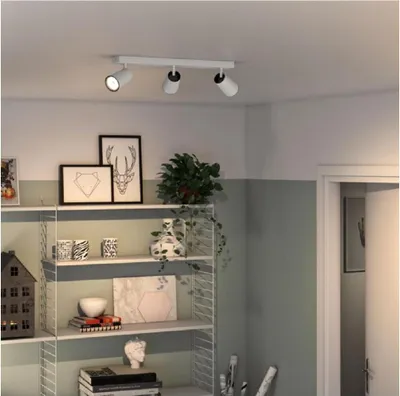 Produktbild von Philips myLiving Paisley Decken-/Wandspot, 3x, Strahler Oberflächenbeleuchtung, GU10, 3 Glühbirne(n), LED, 220-240 V, Weiß