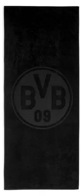 Produktbild von BVB Badetuch schwarz 70 x 180 cm