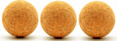 Produktbild von 3 x Kork Kugel 4 cm - Weinkorken Kugelstopfen Holzkorken Korkbälle Korkstopfen
