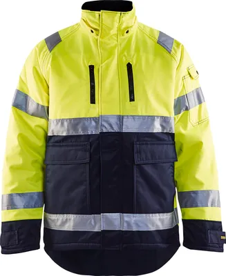 Produktbild von Blakläder High Vis Winterjacke 4828 1900 in zwei Farben, Farbe:gelb/marineblau, Größe:L