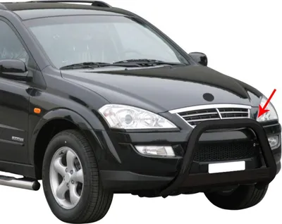 Obrázok produktu pre Ochranná lišta predného nárazníka pre Ssangyong Kyron 2007-2014 ø63mm oceľ čierna