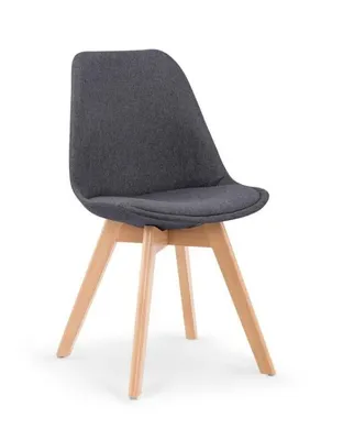 Image de Chaise tapissée sur pieds en bois pour salle à manger K-303