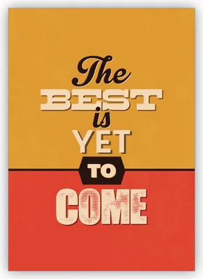 Produktbild von 4x Coole Retro Motto Geburtstagskarte für die besten Freunde: The best is yet to come