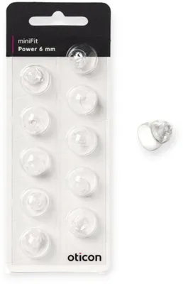 Obrázok produktu pre Oticon miniFit Power Tip 6 mm
