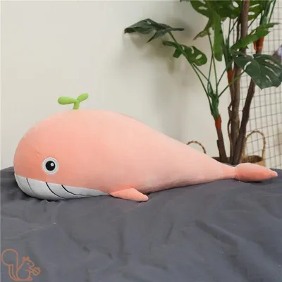 Produktbild von Wal XXL 80cm Kuscheltier Pink – Weiches Plüsch Stofftier für Kinder