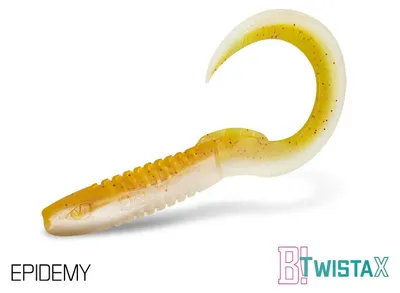 Produktbild von DELPHIN TwistaX Eeltail UVs, Aal-Gummiköder, 15cm, EPIDEMY, 101003996