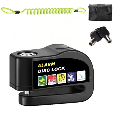 Produktbild von Rahmenschloss Bremsscheibenschloss mit 110dB,Diebstahlsicherung,Fahrradschlösser