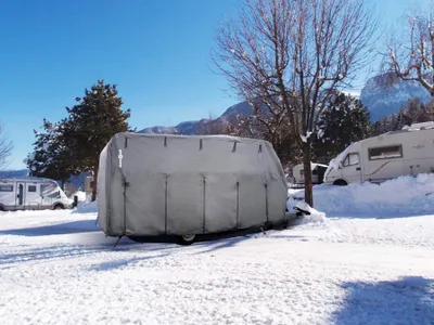 Productafbeelding van Brunner - HOEKENDEKSEL VOOR CARAVAN - 6 meter - Afmetingen: 450 - 500 cm