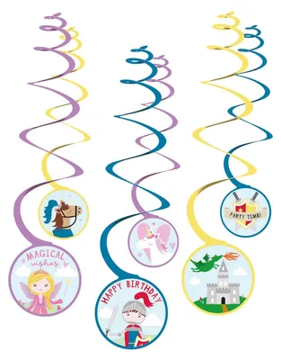 Produktbild von 6 Prinzessin & Ritter Spiralhänger