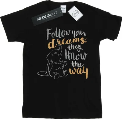 Produktbild von Disney - "Follow Your Dream" T-Shirt für Herren BI18717 (M) (Schwarz)