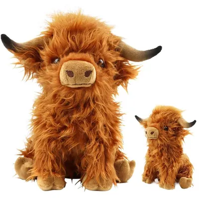 Zdjęcie produktu dla Pluszowa krowa Highland 11 cali jako pluszak