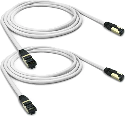 Produktbild von ARLI 2x 5 m RJ45 Patchkabel CAT 8.1 S/FTP Netzwerkkabel Halogenfrei