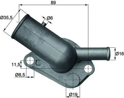Produktbild von Behr Thermot-Tronik Thermostat, Kühlmittel  Ti 64 87D