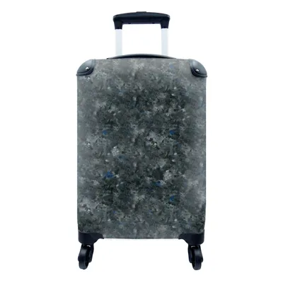 Produktbild von MuchoWow® Koffer Handgepäck Trolley Rollkoffer Kleine Reisekoffer mit 4 Rollen - Marmor - Granit - Muster - Cabin Size < 55x40x23 cm & 55x40x20 cm - Fotokoffer - Kabinenkoffer - Boardgepäck - Reise-Box - Reisekoffer - Reisegepäck - Koffer mit Bild - Trolley für Kinder