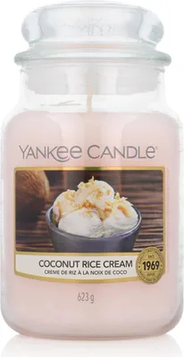 Produktbild von Yankee Candle Coconut Rice Cream, Rund, Weiß, Kokosnuss, 150 h, 1 Stück(e)