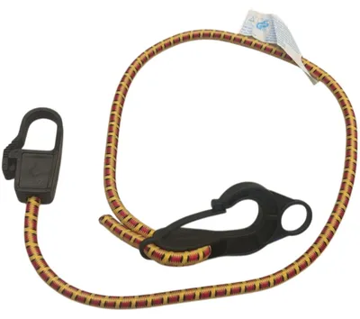 Produktbild von Spanngummi Karabiner-Haken Expander Gepäckspanner Gummispanner Gelb Rot 8mm 80cm