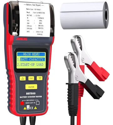 Produktbild von ANCEL Batterietester BST500 12V/24V mit eingebautem Drucker