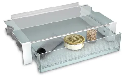 Produktbild von Liebherr 988246400, Schublade, Liebherr, Kühlschrank, Metallisch, Transparent, Weiß