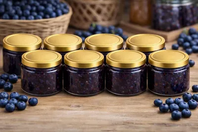 Produktbild von 48 x 250ml Marmeladengläser Weckgläser Einweckgläser mit Deckel Einmachgläser Vorratsgläser Einmachglas Sturzglas Konservenglas Rundgläser GOLD Deckel
