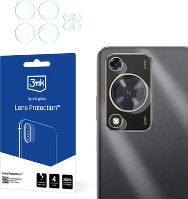 Produktbild von 3mk Hybridglas Lens Protection für Huawei Nova Y72 Kamera Objektiv Kameralinse 0,16mm 6H (4 Stück)