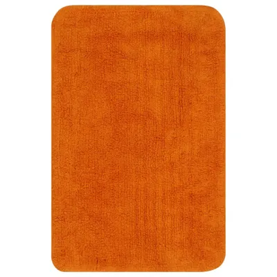 Produktbild von vidaXL Badematten-Set 3-tlg. Stoff Orange