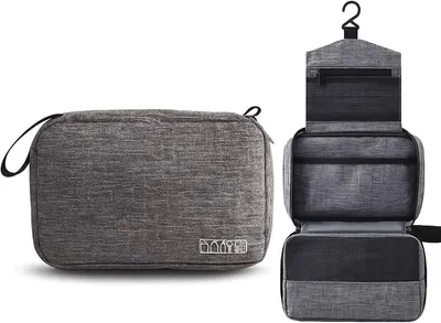 Produktbild von Hänge-Kulturtasche für Reisen, große faltbare Kosmetiktasche, für Reiseaccessoires, mit Fächern, für Urlaub