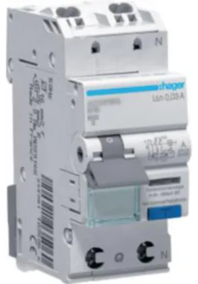 Produktbild von Hager Fi-LS 1P+N 6kA B-16A 30mA ADS916D ** Typ A QuickConnect