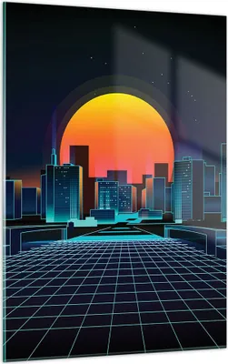 Produktbild von Bilder auf glas - Einteilig - stadt modern - 50x70cm - Glasbilder - Wandbilder - Bilder - Kunstdruck - zum Aufhängen bereit - Wanddekoration aus Glas - Glas Bilder - Wandbild auf Glas - GPA50x70-3489