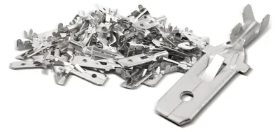 100 Stück nicht isolierte Kabelschuhe, 7,8 mm, 1,5–2,5 mm²