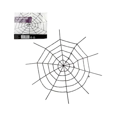 Produktbild von Halloween Riesenspinnennetz "Gigant" 150 cm in schwarz Spinnengewebe Party Deko